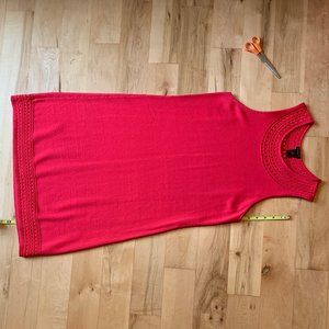 Ann Taylor red knit dress